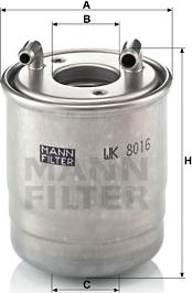 Mann-Filter WK 8016 x - Топливный фильтр onlydrive.pro