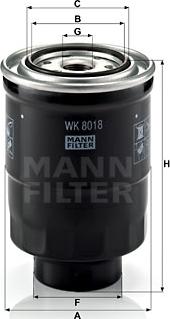 Mann-Filter WK 8018 x - Топливный фильтр onlydrive.pro