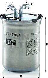 Mann-Filter WK 8029/1 - Kuro filtras onlydrive.pro