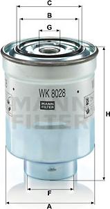 Mann-Filter WK 8028 z - Fuel filter onlydrive.pro