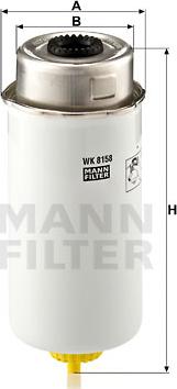 Mann-Filter WK 8158 - Fuel filter onlydrive.pro