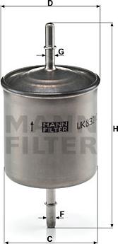 Mann-Filter WK 832/2 - Kütusefilter onlydrive.pro