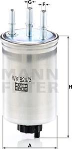 Mann-Filter WK 829/3 - Fuel filter onlydrive.pro