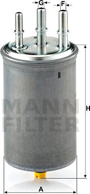 Mann-Filter WK 829/7 - Polttoainesuodatin onlydrive.pro