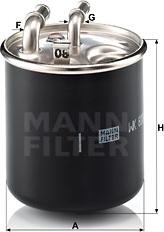 Mann-Filter WK 820/2 x - Fuel filter onlydrive.pro