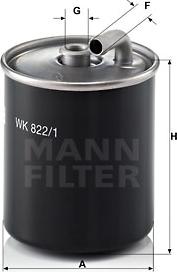 Mann-Filter WK 822/1 - Fuel filter onlydrive.pro