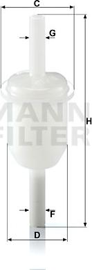 Mann-Filter WK 31/4 (10) - Fuel filter onlydrive.pro