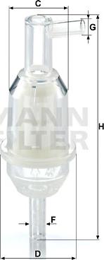 Mann-Filter WK 31/5 - Fuel filter onlydrive.pro