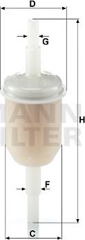 Mann-Filter WK 31/2 - Fuel filter onlydrive.pro