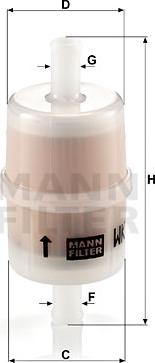 Mann-Filter WK 32/7 - Kuro filtras onlydrive.pro