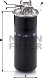 Mann-Filter WK 735/1 - Kütusefilter onlydrive.pro