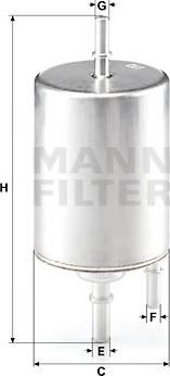 Mann-Filter WK 720/4 - Топливный фильтр onlydrive.pro