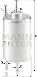 Mann-Filter WK 720/5 - Polttoainesuodatin onlydrive.pro