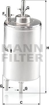 Mann-Filter WK 720/6 - Kuro filtras onlydrive.pro