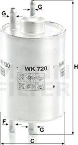 Mann-Filter WK 720 - Fuel filter onlydrive.pro