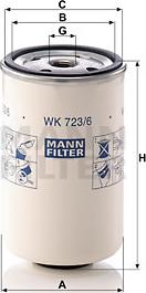 Mann-Filter WK 723/6 - Fuel filter onlydrive.pro