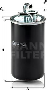 Mann-Filter WK 722/1 - Fuel filter onlydrive.pro