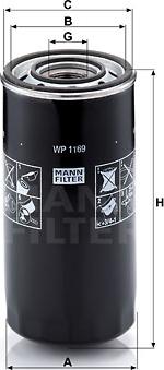 Mann-Filter WP 1169 - Õlifilter onlydrive.pro