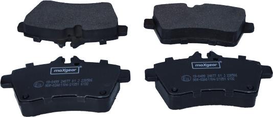 Maxgear 19-0499 - Brake Pad Set, disc brake onlydrive.pro