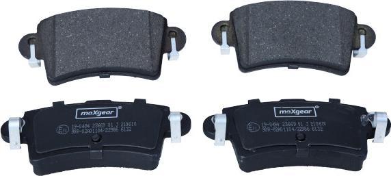 Maxgear 19-0494 - Brake Pad Set, disc brake onlydrive.pro