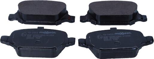 Maxgear 19-0453 - Brake Pad Set, disc brake onlydrive.pro