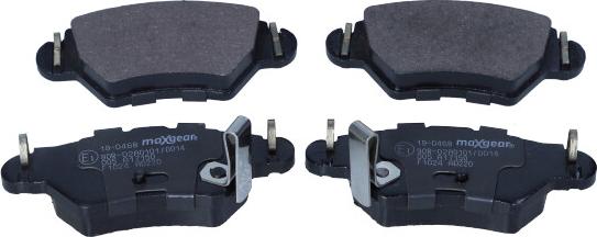 Maxgear 19-0468 - Brake Pad Set, disc brake onlydrive.pro