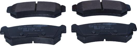 Maxgear 19-0467 - Brake Pad Set, disc brake onlydrive.pro