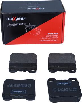 Maxgear 19-0401 - Тормозные колодки, дисковые, комплект onlydrive.pro