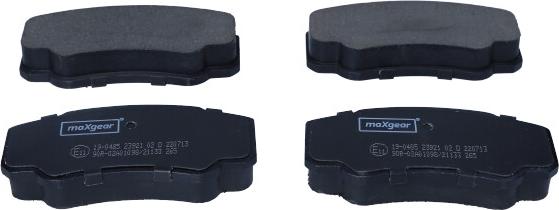 Maxgear 19-0485 - Brake Pad Set, disc brake onlydrive.pro
