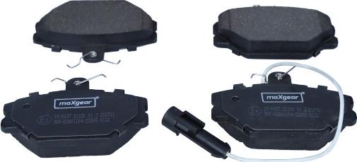 Maxgear 19-0437 - Brake Pad Set, disc brake onlydrive.pro