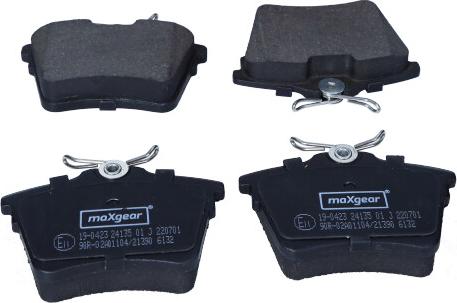 Maxgear 19-0423 - Brake Pad Set, disc brake onlydrive.pro