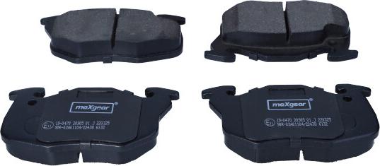 Maxgear 19-0470 - Brake Pad Set, disc brake onlydrive.pro