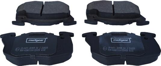 Maxgear 19-0471 - Piduriklotsi komplekt,ketaspidur onlydrive.pro