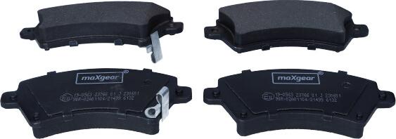 Maxgear 19-0563 - Brake Pad Set, disc brake onlydrive.pro