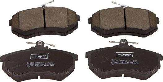 Maxgear 19-0501 - Brake Pad Set, disc brake onlydrive.pro