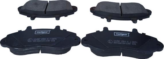 Maxgear 19-0587 - Brake Pad Set, disc brake onlydrive.pro