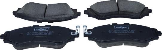 Maxgear 19-0609 - Brake Pad Set, disc brake onlydrive.pro
