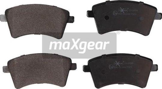 Maxgear 19-0899 - Brake Pad Set, disc brake onlydrive.pro