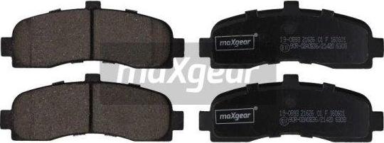 Maxgear 19-0893 - Тормозные колодки, дисковые, комплект onlydrive.pro