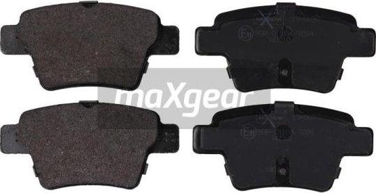 Maxgear 19-0897 - Brake Pad Set, disc brake onlydrive.pro