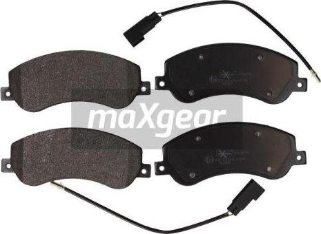 Maxgear 19-0878 - Stabdžių trinkelių rinkinys, diskinis stabdys onlydrive.pro