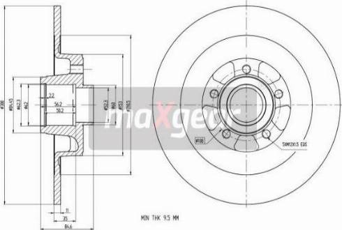 Maxgear 19-1905 - Тормозной диск onlydrive.pro