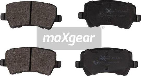 Maxgear 19-1474 - Stabdžių trinkelių rinkinys, diskinis stabdys onlydrive.pro