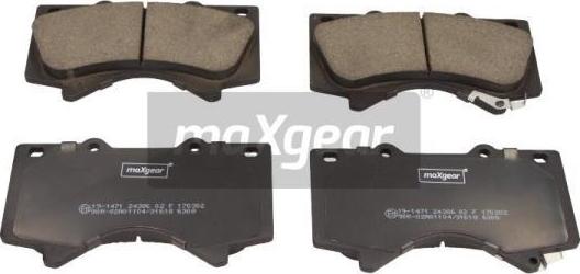 Maxgear 19-1471 - Brake Pad Set, disc brake onlydrive.pro