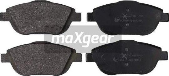 Maxgear 19-1553 - Stabdžių trinkelių rinkinys, diskinis stabdys onlydrive.pro