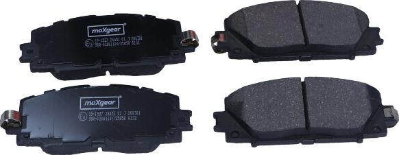 Maxgear 19-1537 - Brake Pad Set, disc brake onlydrive.pro