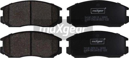 Maxgear 19-1143 - Brake Pad Set, disc brake onlydrive.pro