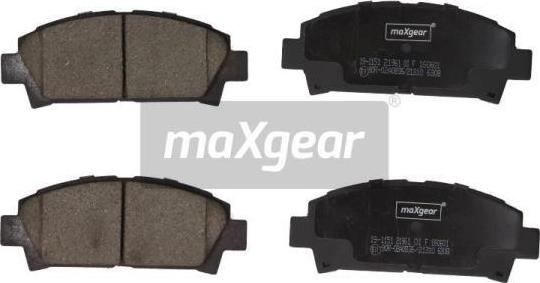 Maxgear 19-1151 - Stabdžių trinkelių rinkinys, diskinis stabdys onlydrive.pro