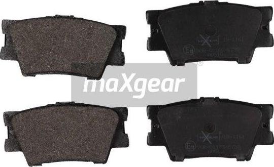 Maxgear 19-1161 - Stabdžių trinkelių rinkinys, diskinis stabdys onlydrive.pro