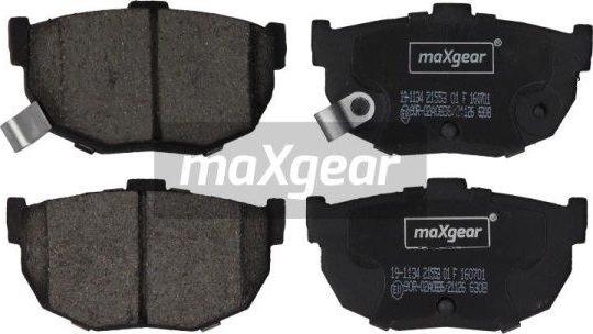 Maxgear 19-1134 - Тормозные колодки, дисковые, комплект onlydrive.pro